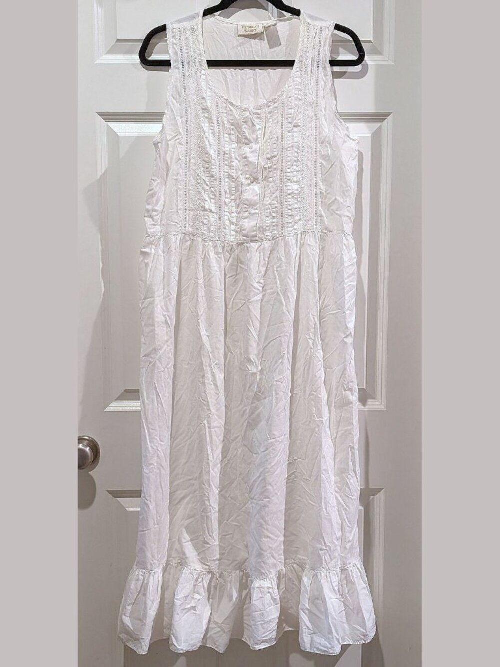 RARE Victoria Secret Vintage Gold Label Cotton Night Gown Size LARGE